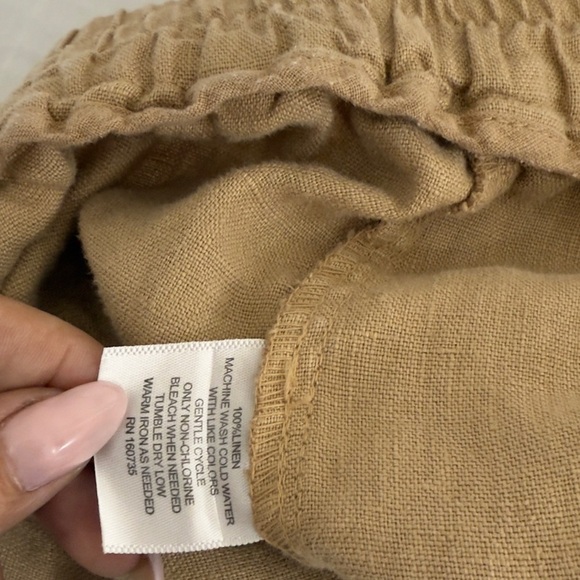 Westport Black Southport Linen drawcord pants 100% Linen - Picture 4 of 6